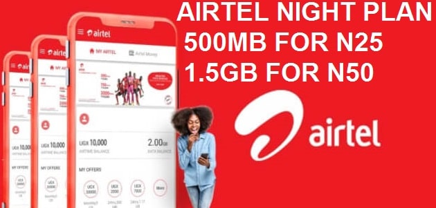 Airtel night plan code