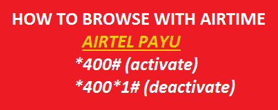 (Airtel PAYU) How to use airtime to browse