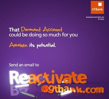 How to reactivate your dormant GTBank account the easy way