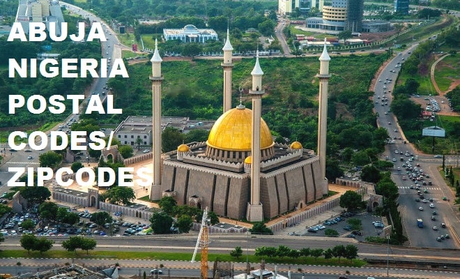 Full list of Abuja postal code or Zip code updated