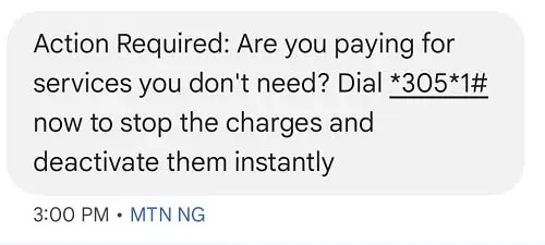 How to deactivate mtn subscription